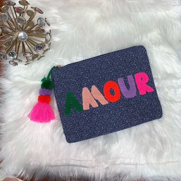 Stella & Dot AMOUR Clutch-Denim chambray - Picture 5 of 7